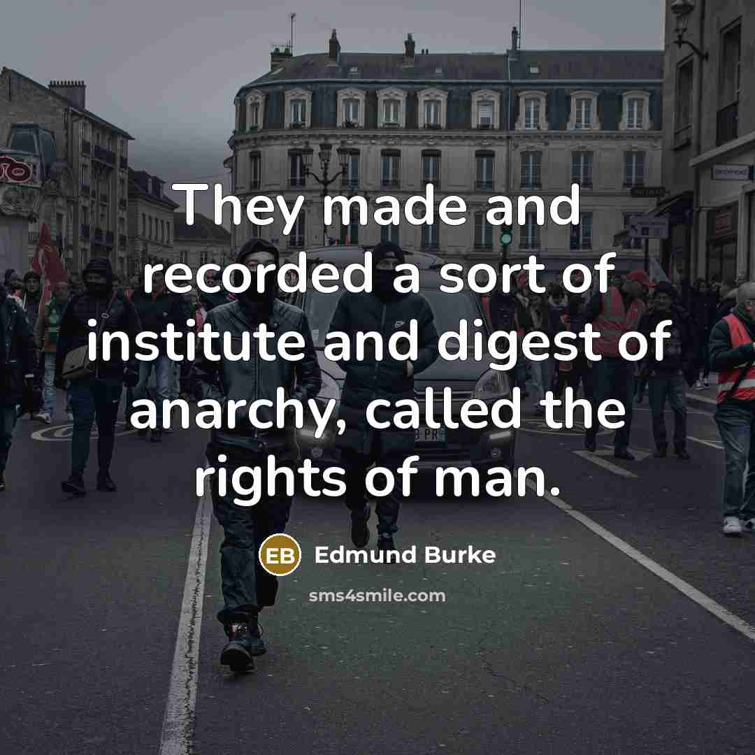 “They made and recorded a sort of institute and digest…” quote by Edmund Burke