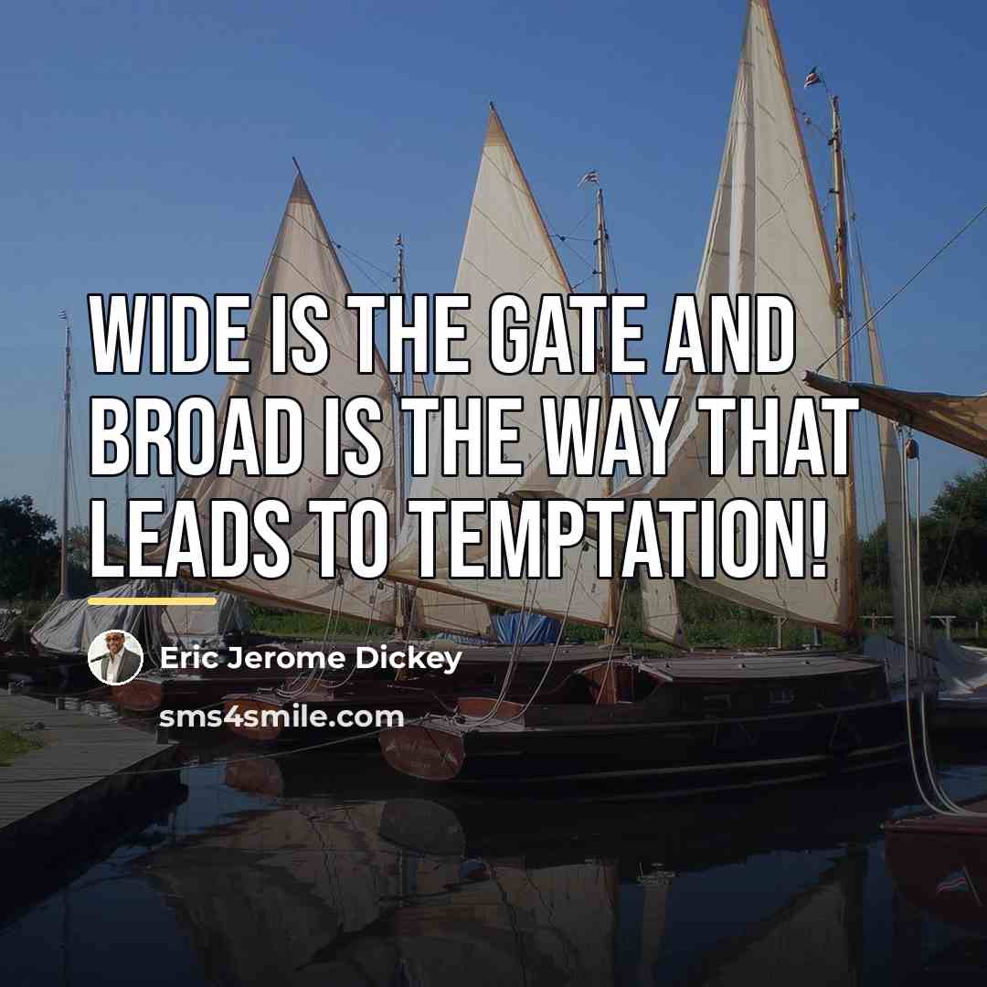 “wide is the gate and broad is the way that…” quote by Eric Jerome Dickey