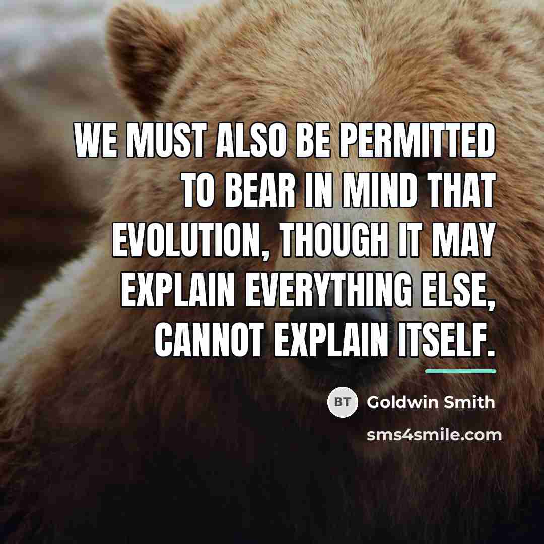 “We must also be permitted to bear in mind that…” quote by Goldwin Smith