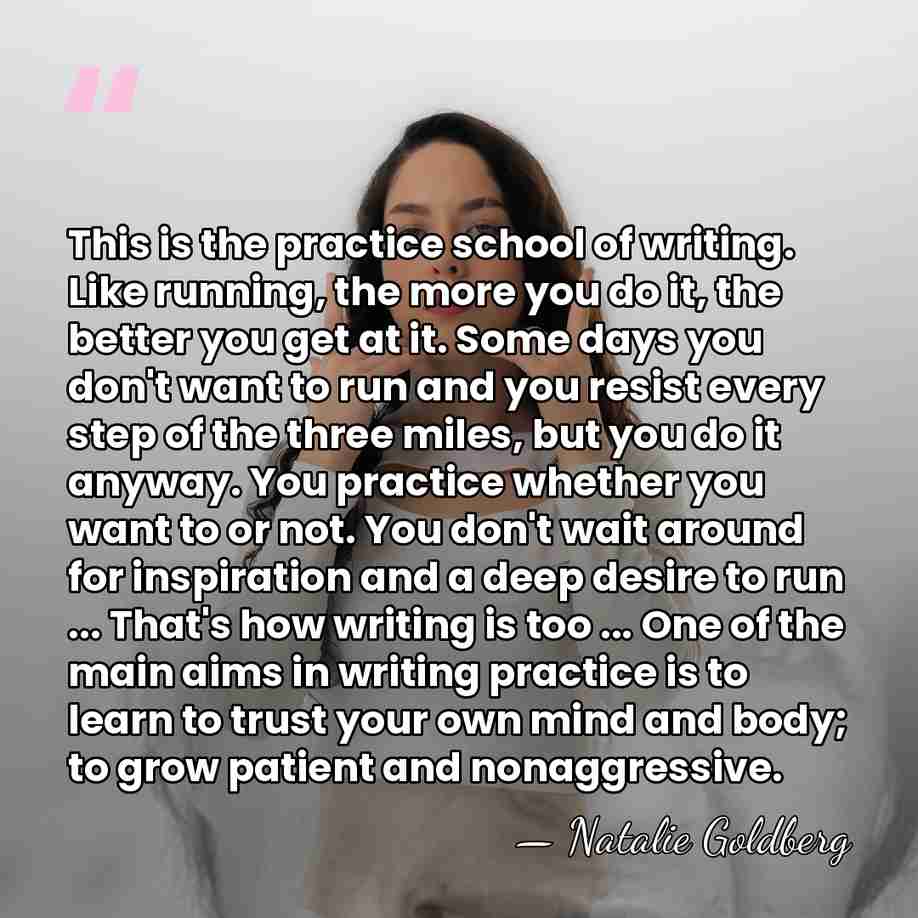 This is the practice school of writing. Like running, the more you&hellip; - Natalie Goldberg