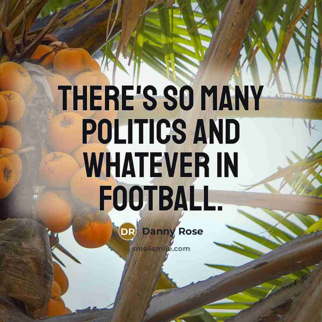 “There's so many politics and whatever in football.…” quote by Danny Rose