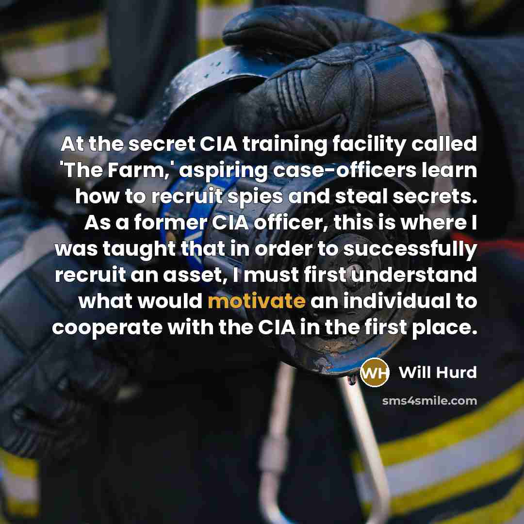 “At the secret CIA training facility called 'The Farm,' aspiring…” quote by Will Hurd
