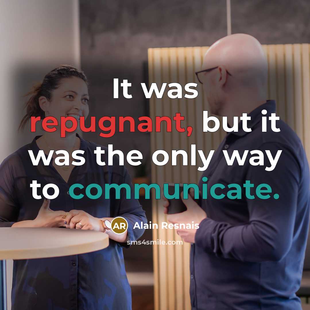 “It was repugnant, but it was the only way to…” quote by Alain Resnais