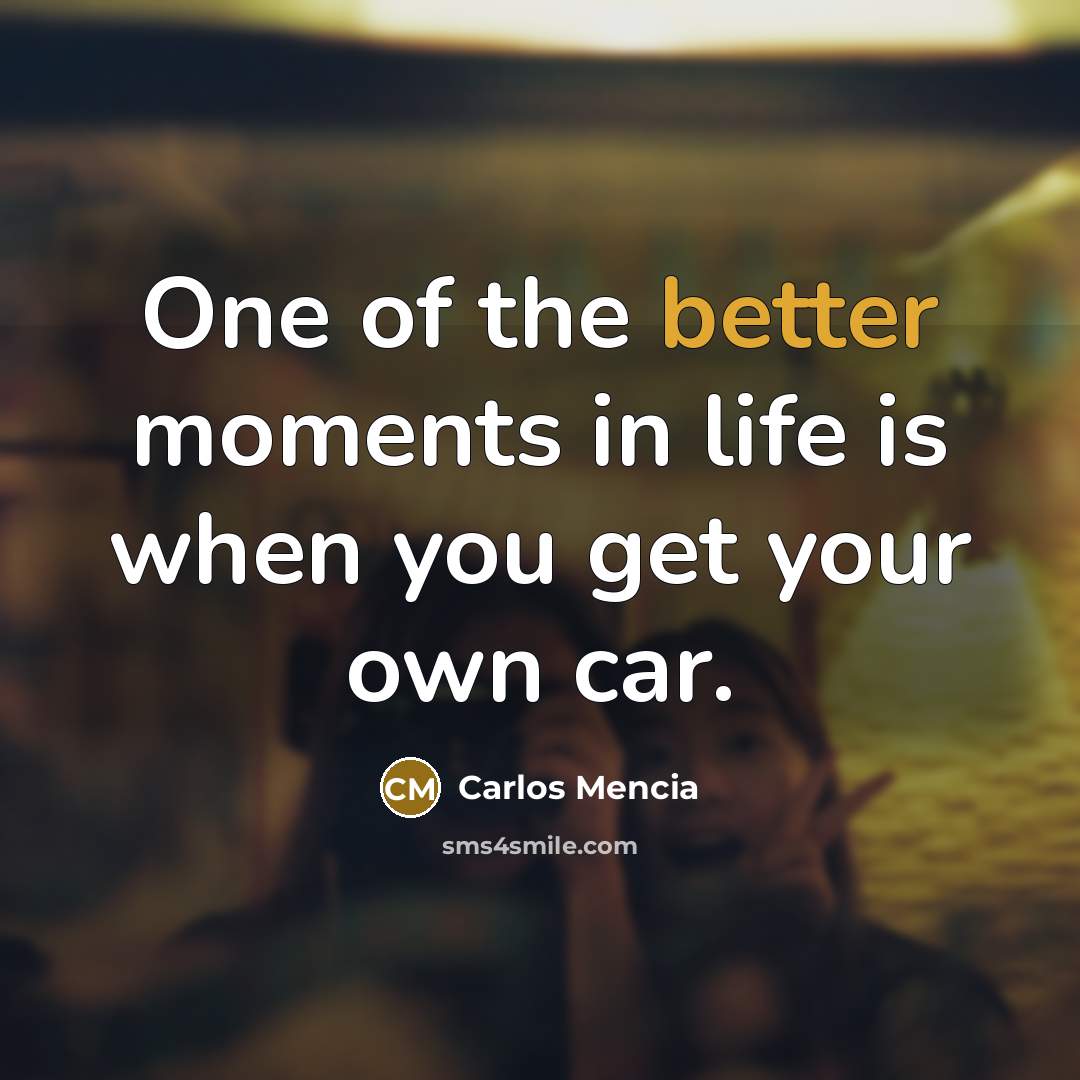 “One of the better moments in life is when you…” quote by Carlos Mencia