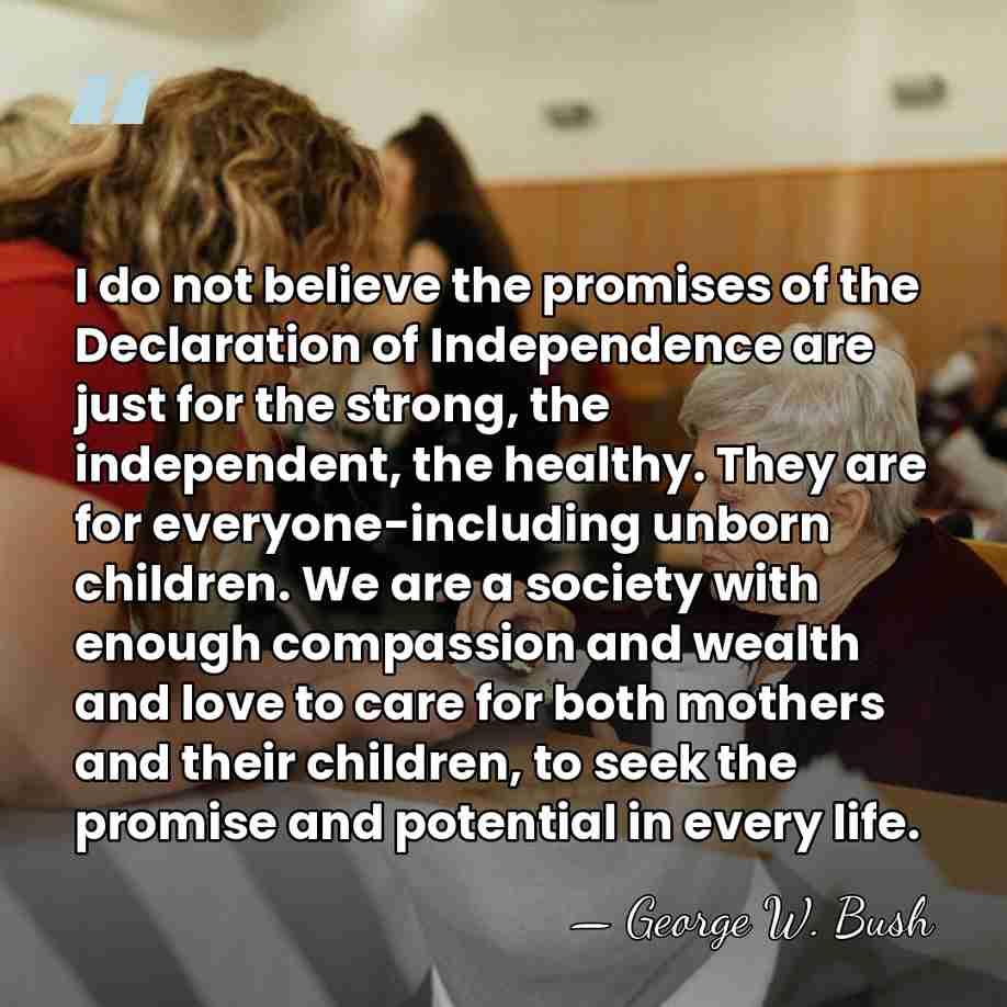 I do not believe the promises of the Declaration of Independence are&hellip; - George W. Bush