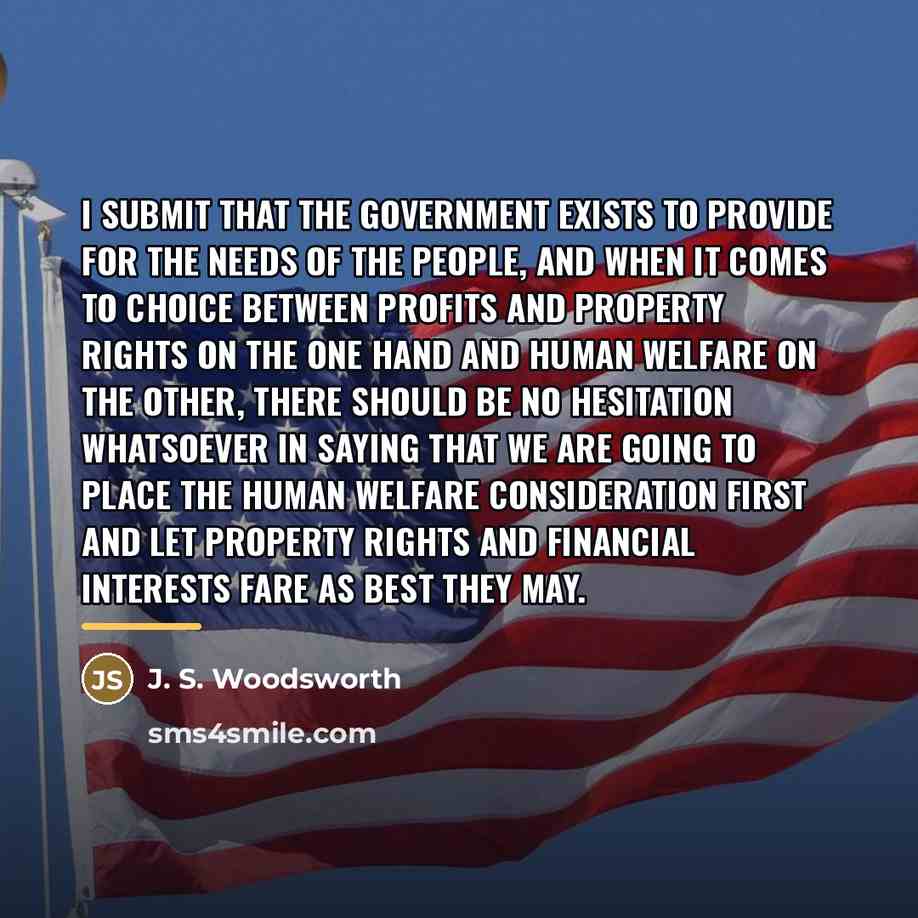 “I submit that the Government exists to provide for the…” quote by J. S. Woodsworth