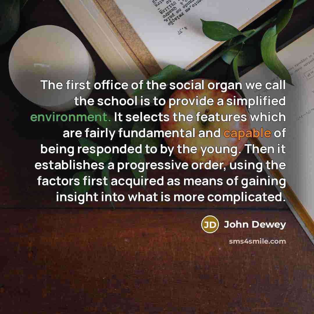 “The first office of the social organ we call the…” quote by John Dewey