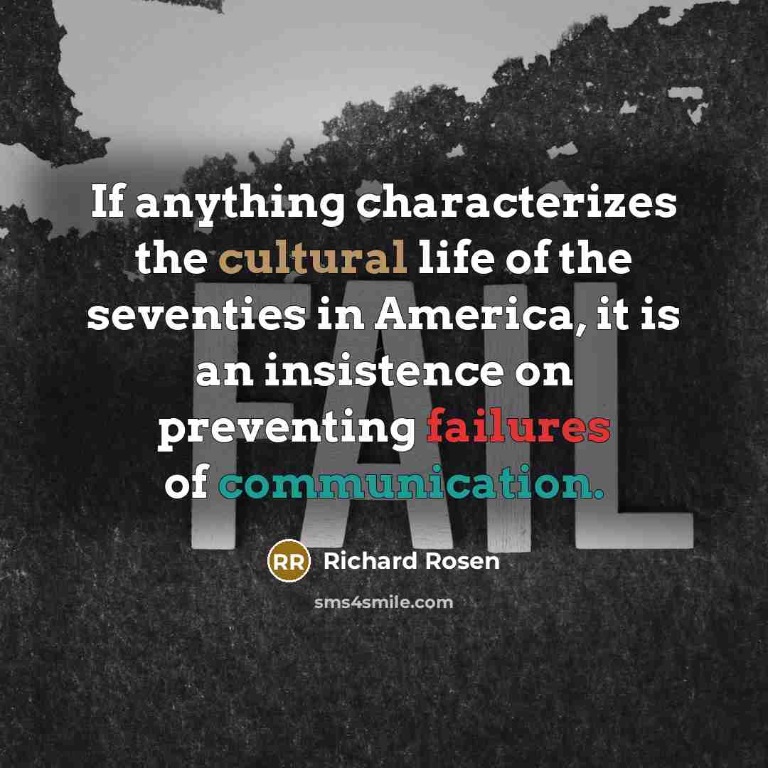 “If anything characterizes the cultural life of the seventies in…” quote by Richard Rosen