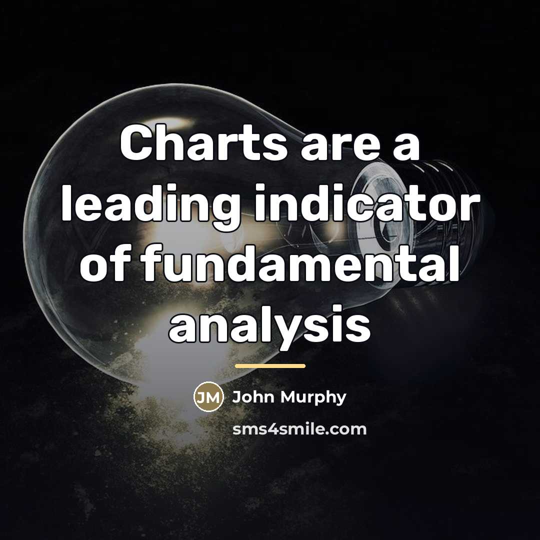 “Charts are a leading indicator of fundamental analysis…” quote by John Murphy