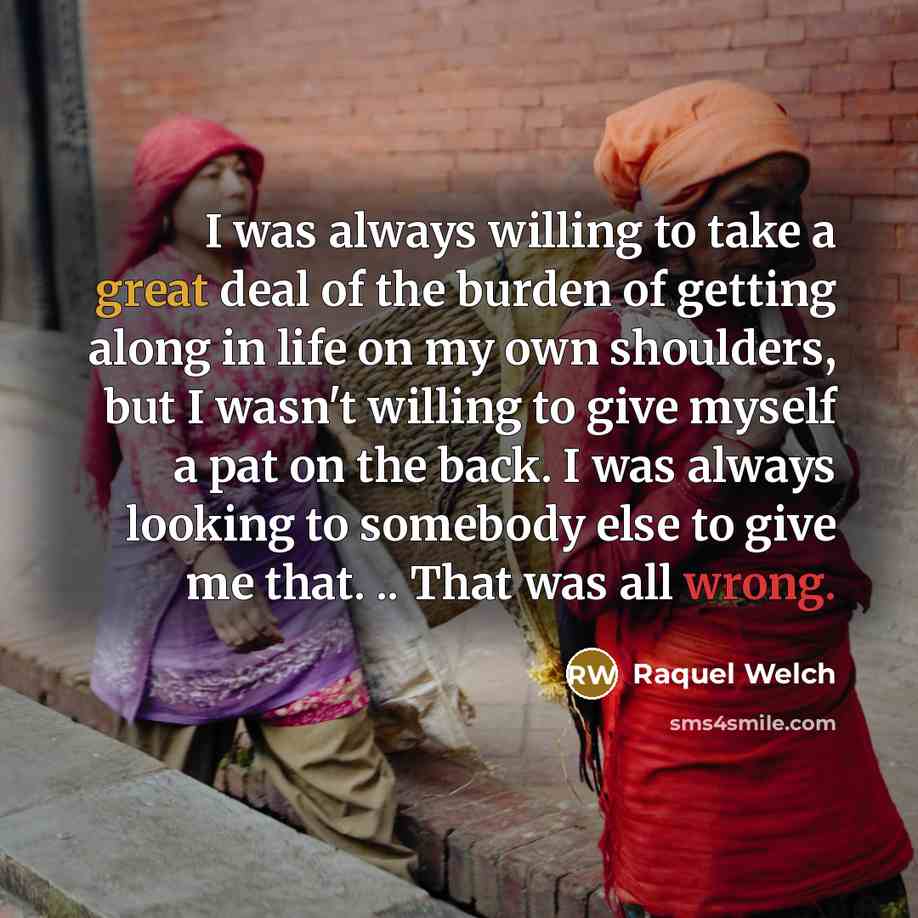 “I was always willing to take a great deal of…” quote by Raquel Welch