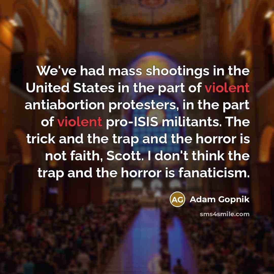 “We've had mass shootings in the United States in the…” quote by Adam Gopnik
