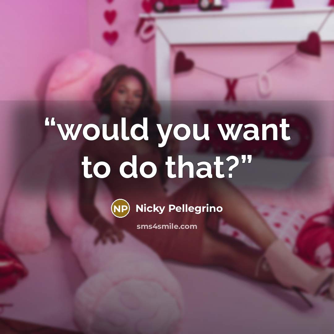 “would you want to do that?” quote by Nicky Pellegrino