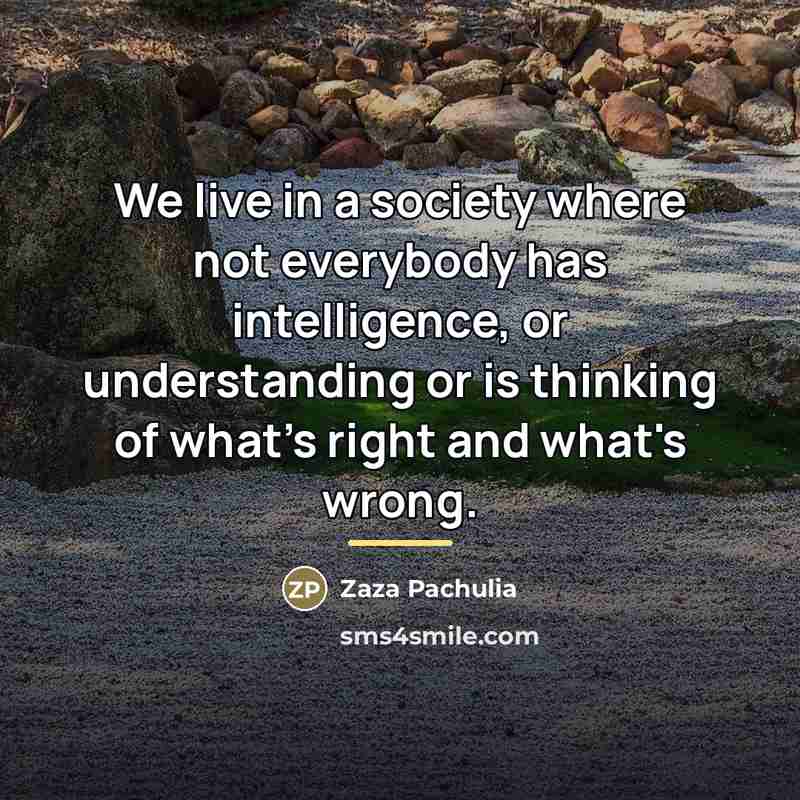 “We live in a society where not everybody has intelligence,…” quote by Zaza Pachulia
