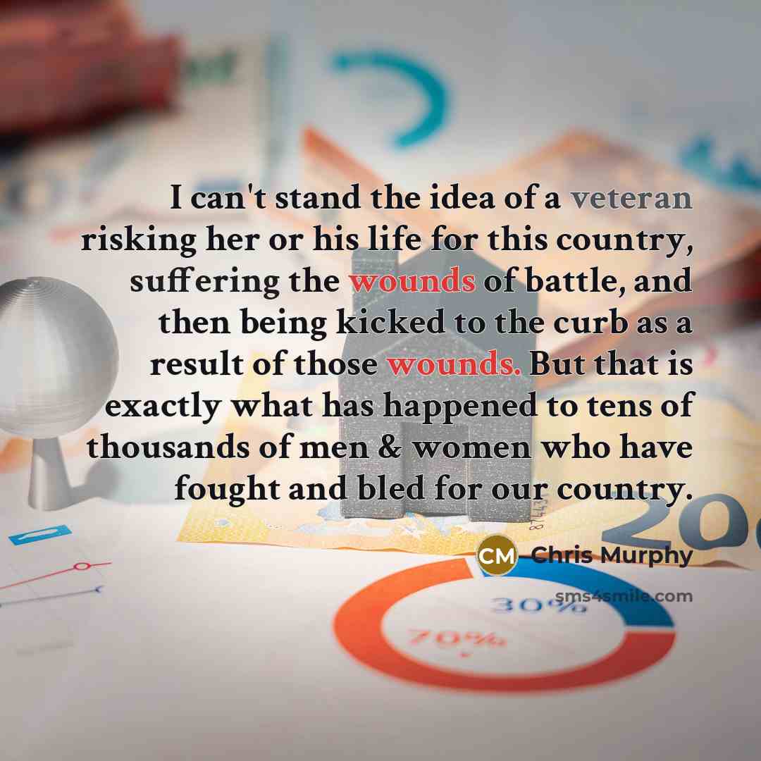 “I can't stand the idea of a veteran risking her…” quote by Chris Murphy