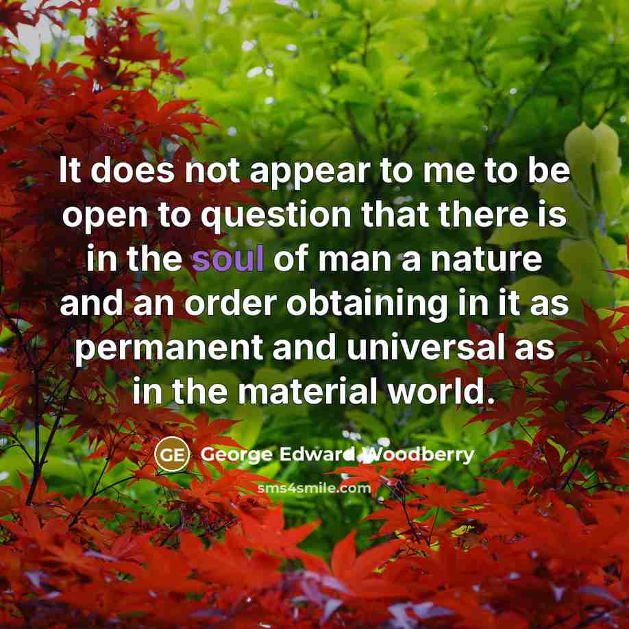 “It does not appear to me to be open to…” quote by George Edward Woodberry
