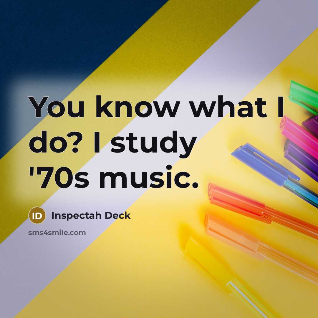 “You know what I do? I study '70s music.…” quote by Inspectah Deck