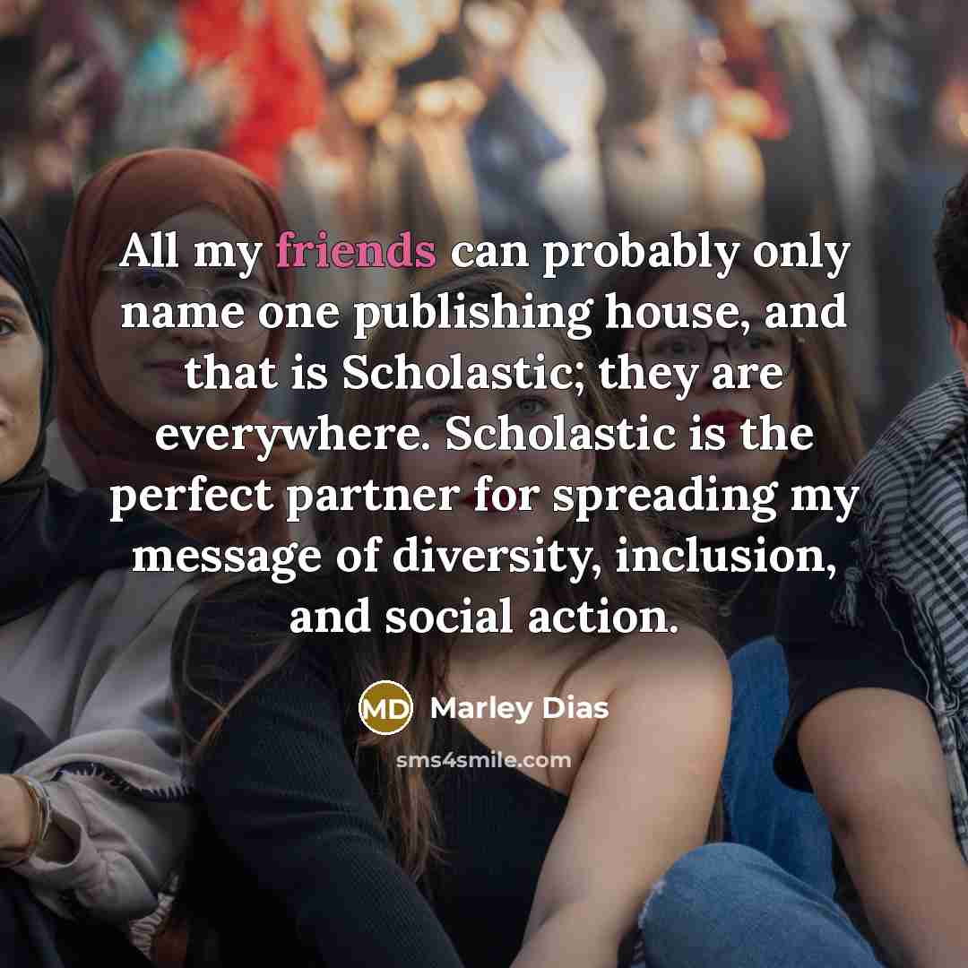 “All my friends can probably only name one publishing house,…” quote by Marley Dias