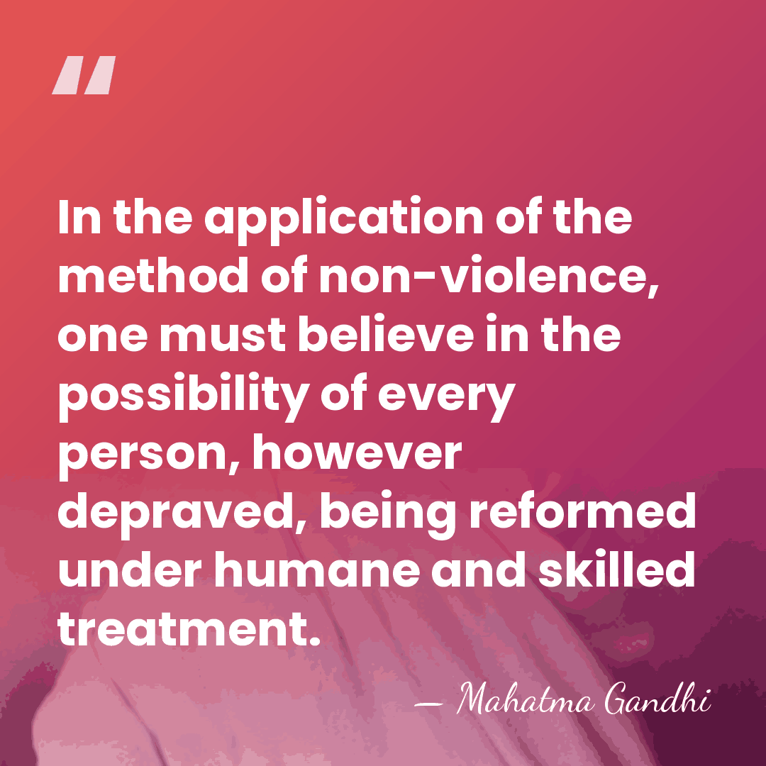 In the application of the method of non-violence, one must believe in&hellip; - Mahatma Gandhi