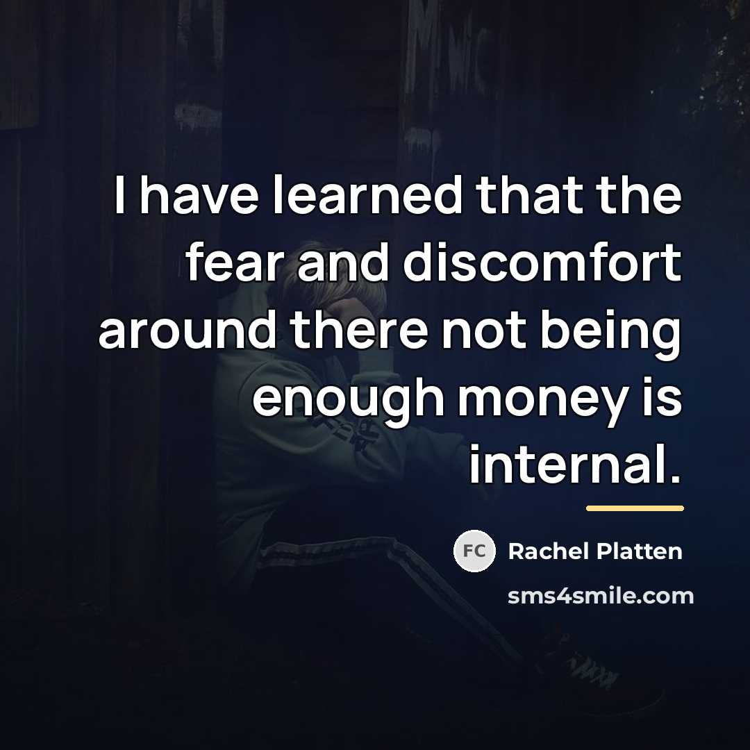 “I have learned that the fear and discomfort around there…” quote by Rachel Platten
