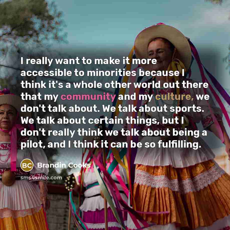 “I really want to make it more accessible to minorities…” quote by Brandin Cooks