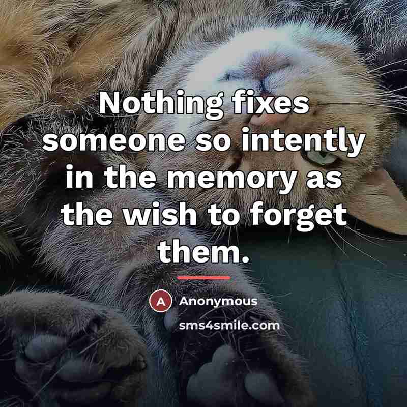 “Nothing fixes someone so intently in the memory as the…” quote by Anonymous