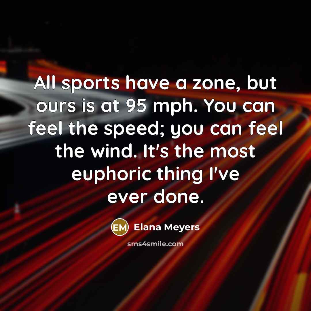 “All sports have a zone, but ours is at 95…” quote by Elana Meyers