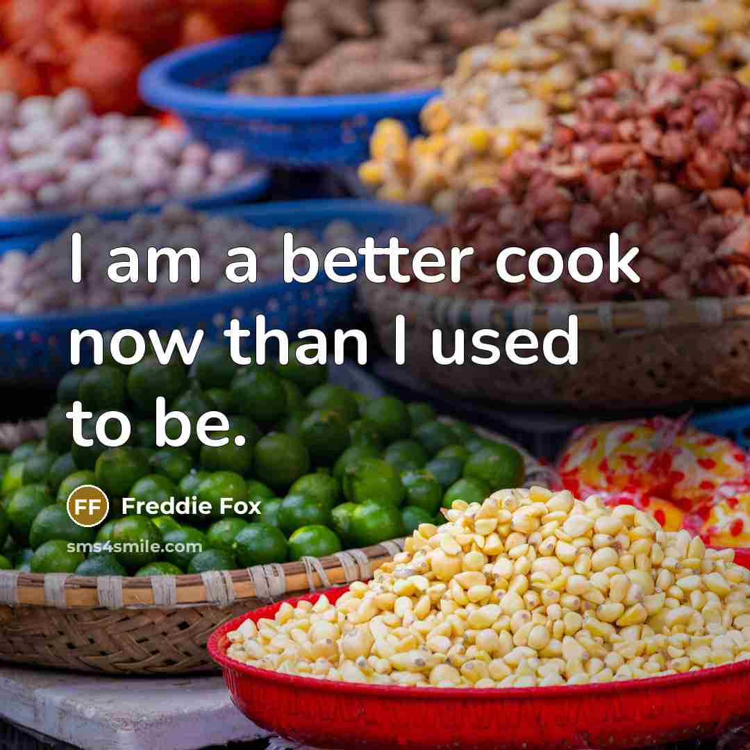 “I am a better cook now than I used to…” quote by Freddie Fox