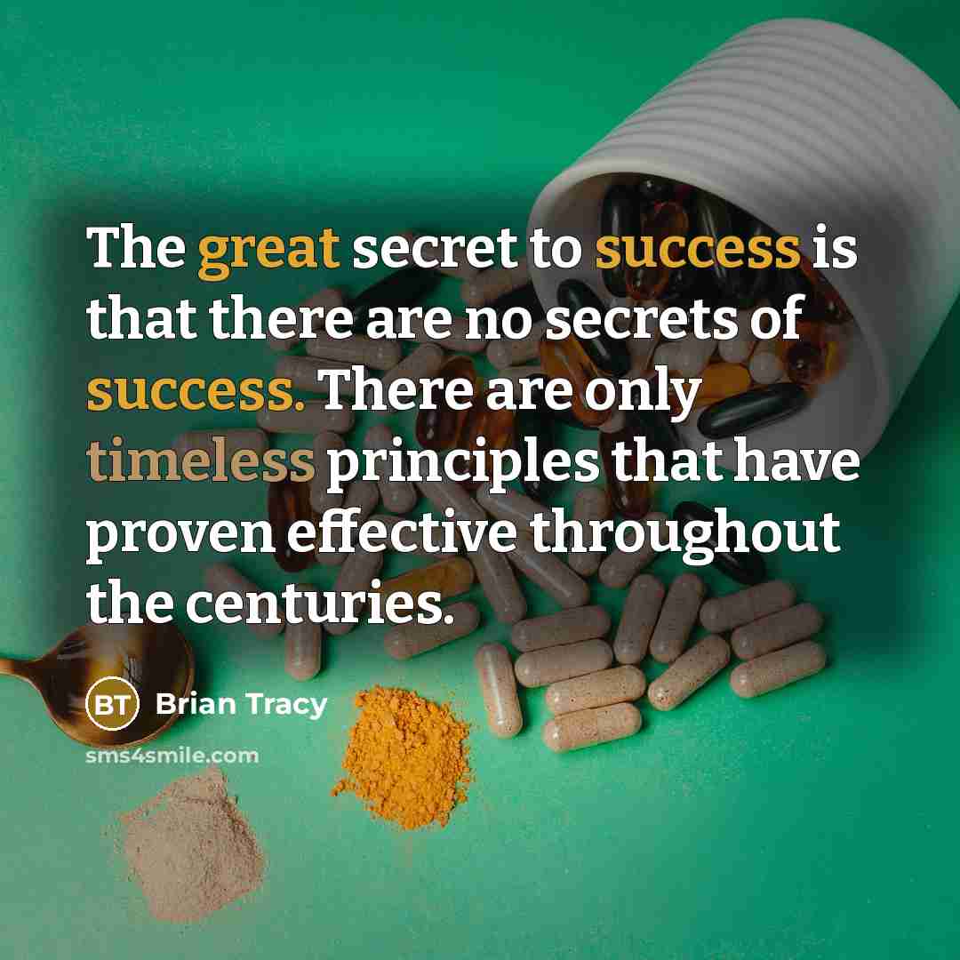 “The great secret to success is that there are no…” quote by Brian Tracy