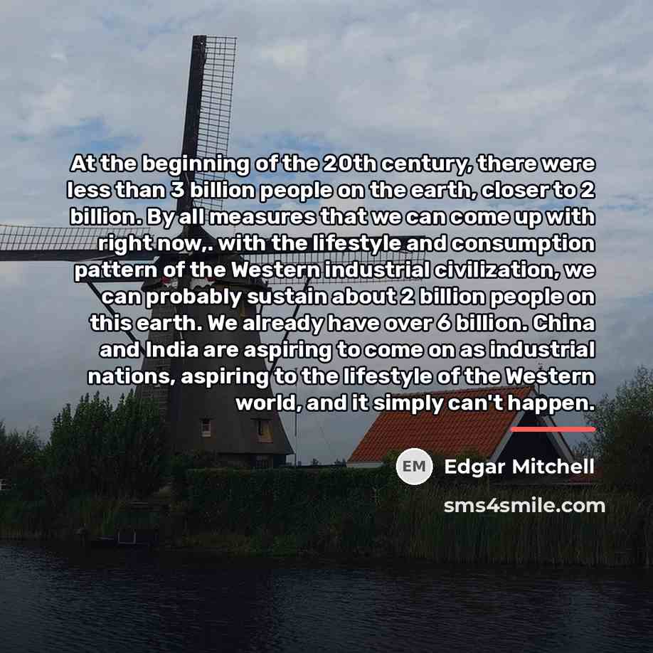 “At the beginning of the 20th century, there were less…” quote by Edgar Mitchell