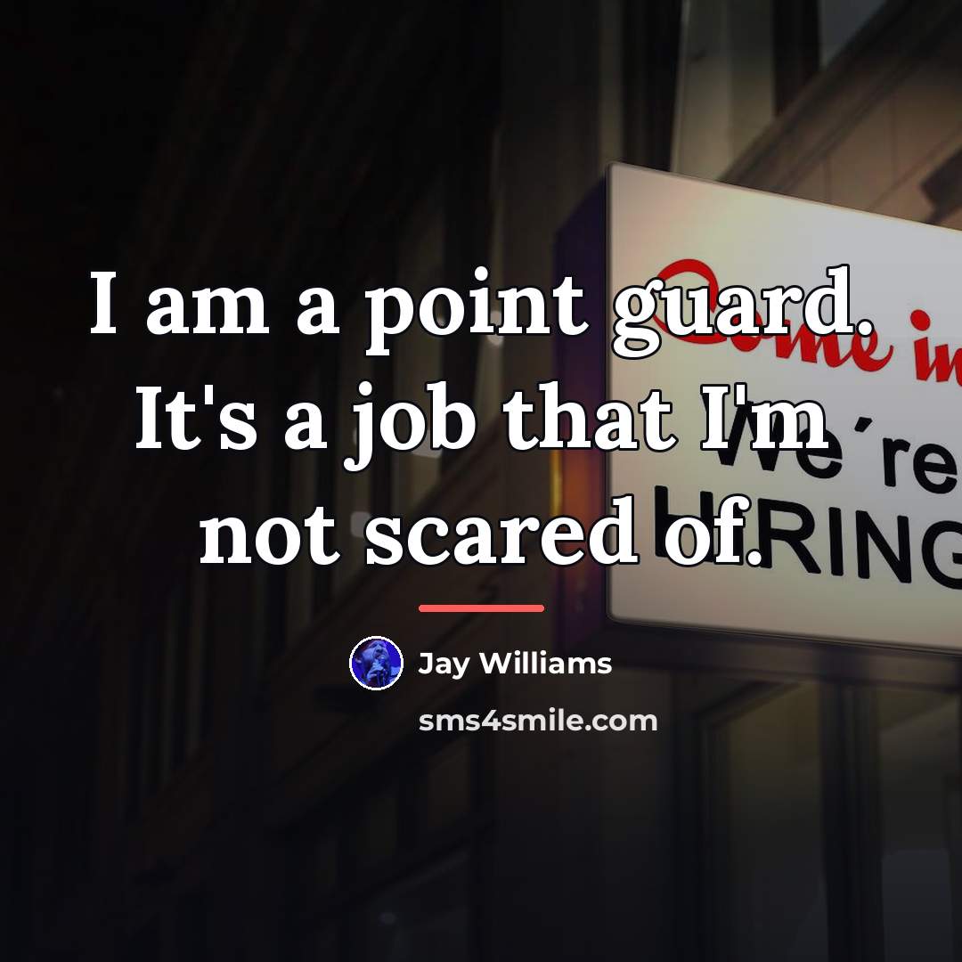 “I am a point guard. It's a job that I'm…” quote by Jay Williams