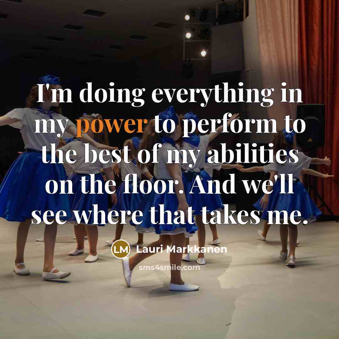 “I'm doing everything in my power to perform to the…” quote by Lauri Markkanen
