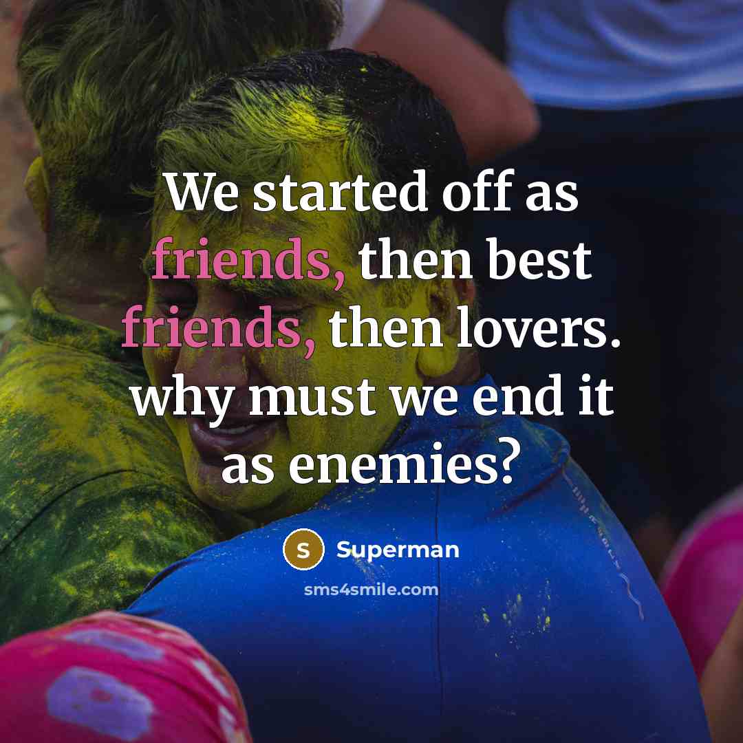 “We started off as friends, then best friends, then lovers.…” quote by Superman