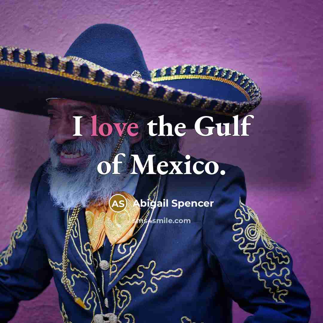 “I love the Gulf of Mexico.…” quote by Abigail Spencer