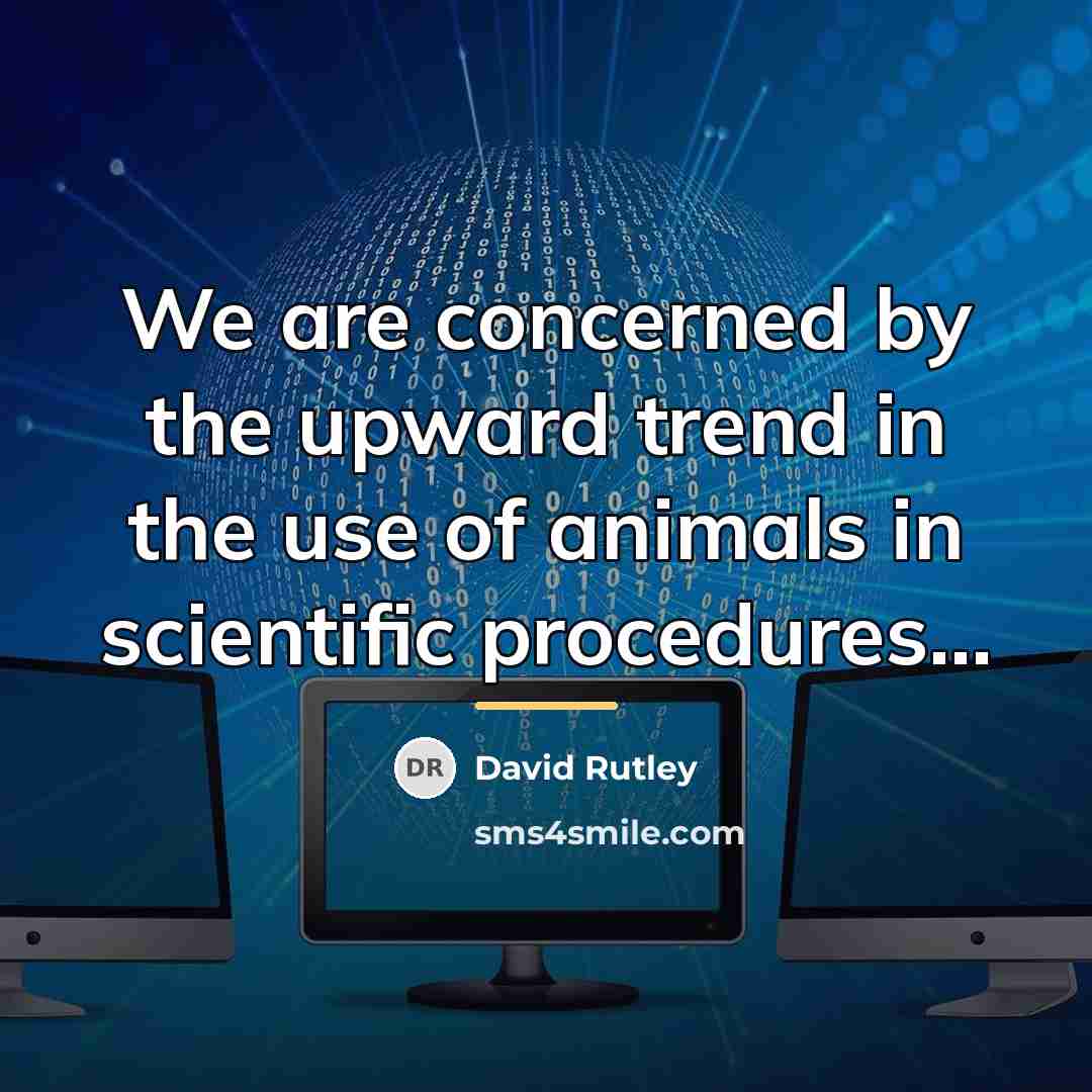 “We are concerned by the upward trend in the use…” quote by David Rutley