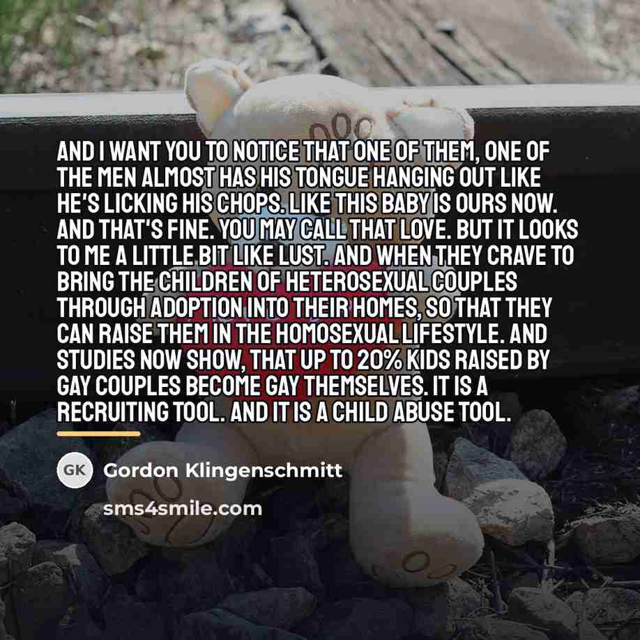 “And I want you to notice that one of them,…” quote by Gordon Klingenschmitt