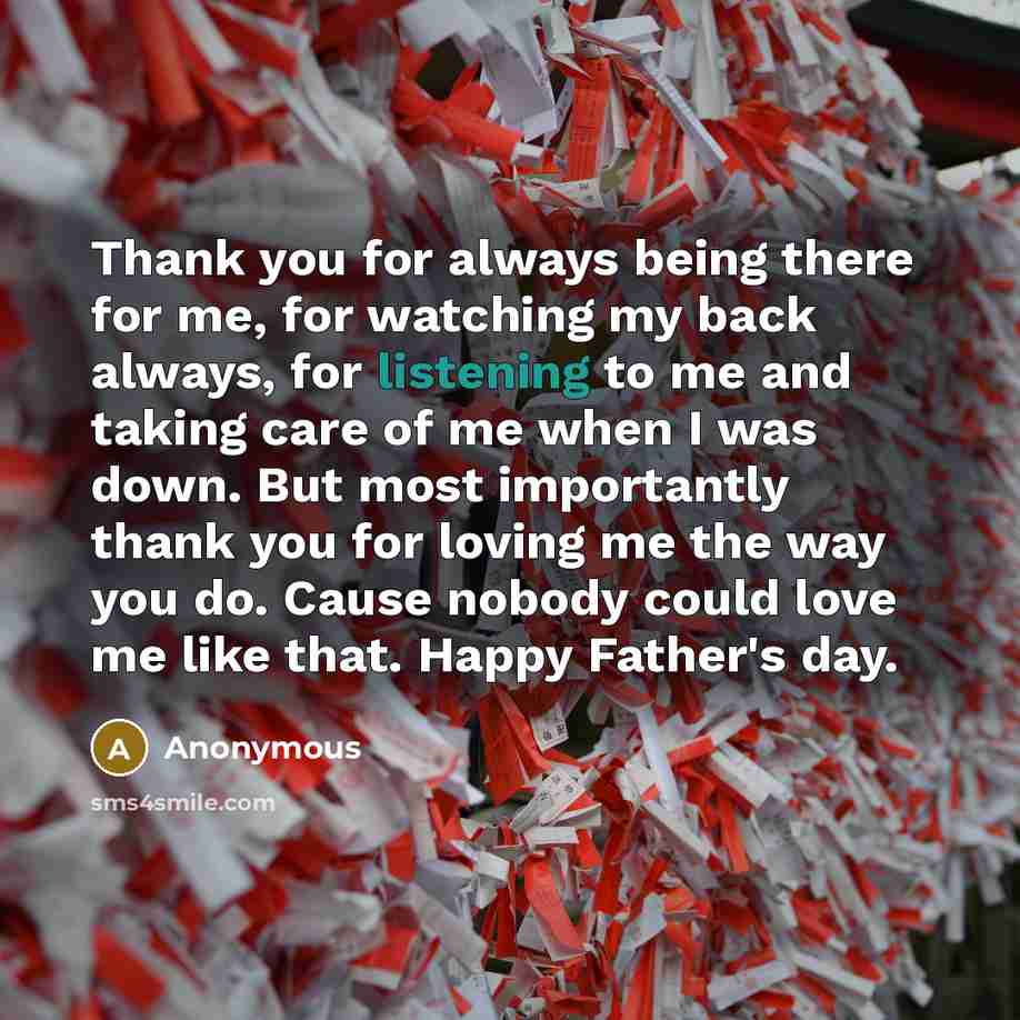 “Thank you for always being there for me, for watching…” quote by Anonymous