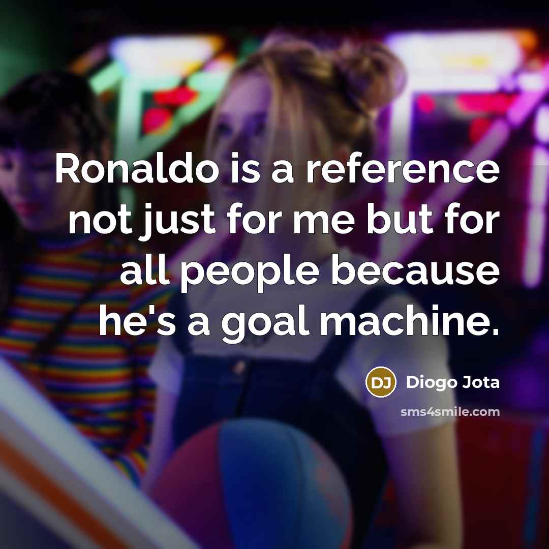 “Ronaldo is a reference not just for me but for…” quote by Diogo Jota