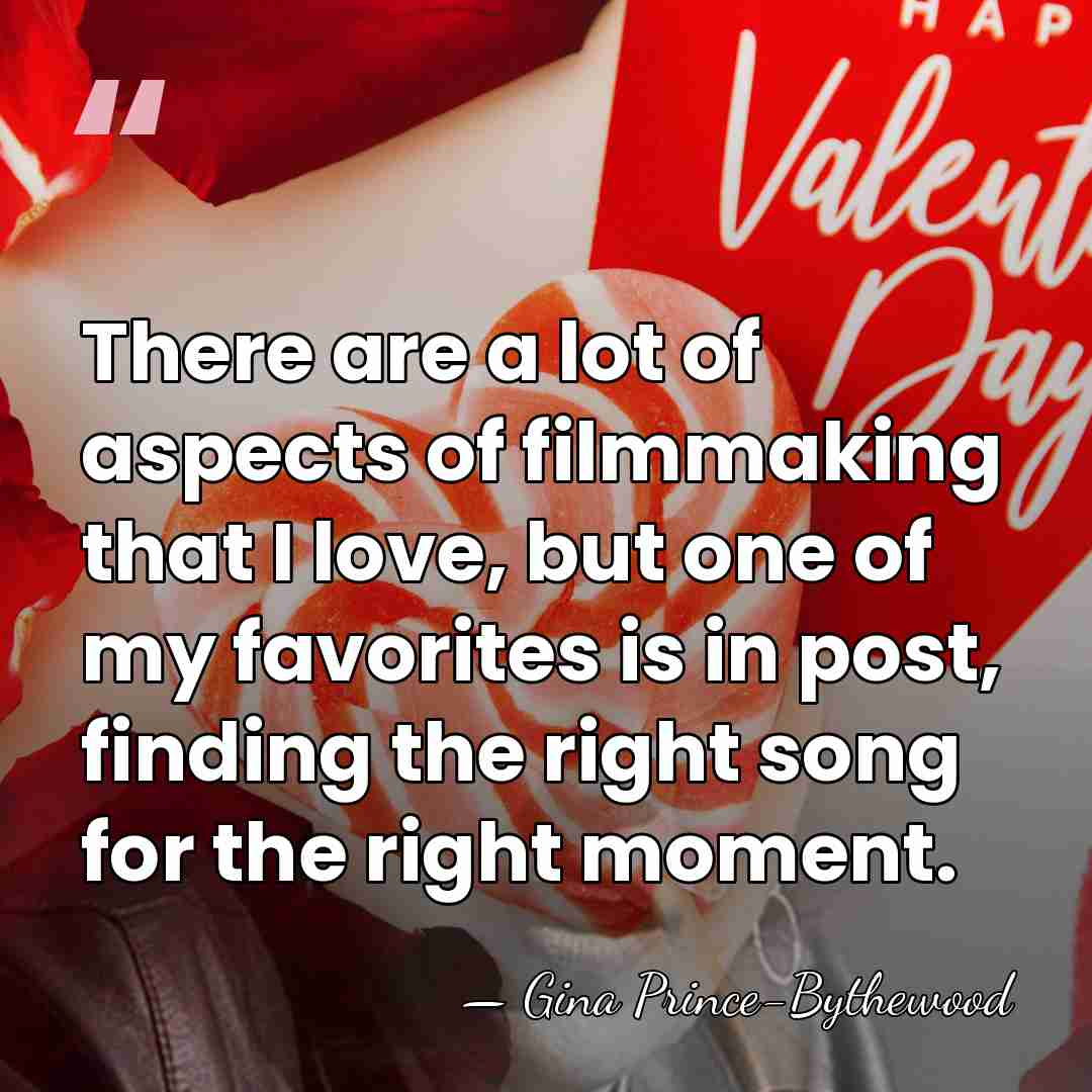 There are a lot of aspects of filmmaking that I love, but&hellip; - Gina Prince-Bythewood