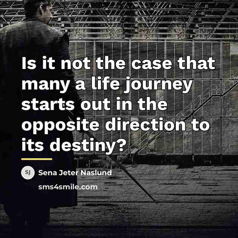 “Is it not the case that many a life journey…” quote by Sena Jeter Naslund