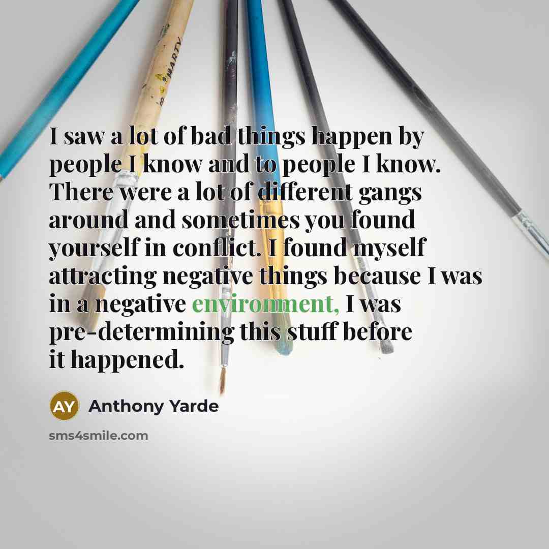“I saw a lot of bad things happen by people…” quote by Anthony Yarde