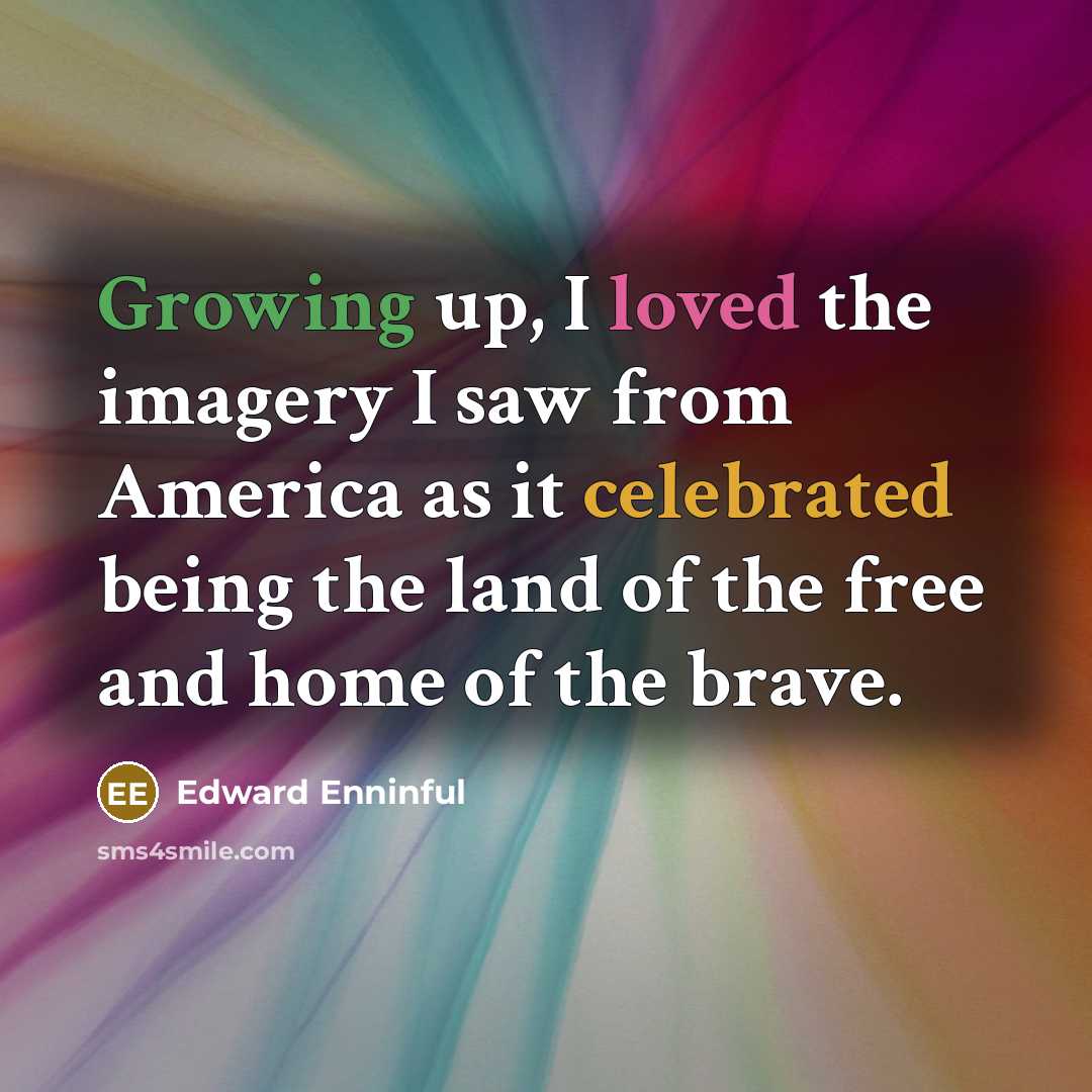 “Growing up, I loved the imagery I saw from America…” quote by Edward Enninful