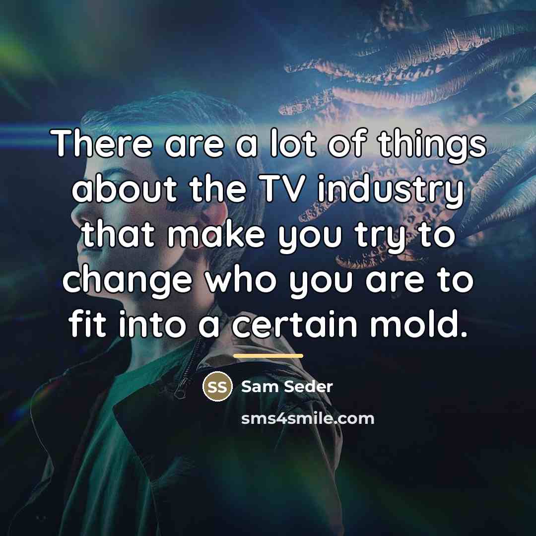 “There are a lot of things about the TV industry…” quote by Sam Seder