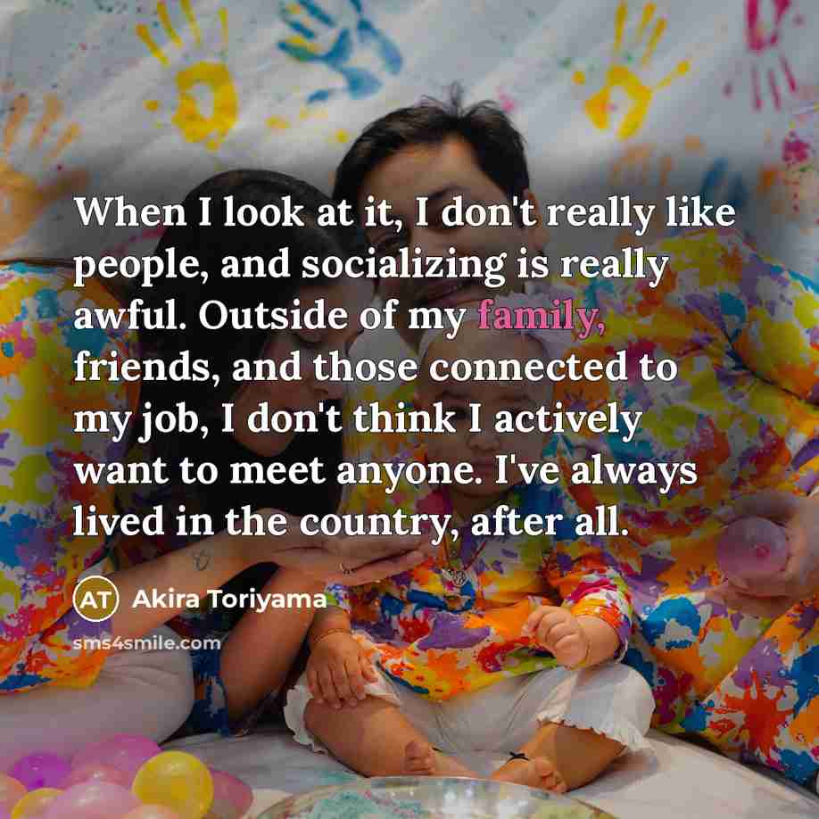 “When I look at it, I don't really like people,…” quote by Akira Toriyama