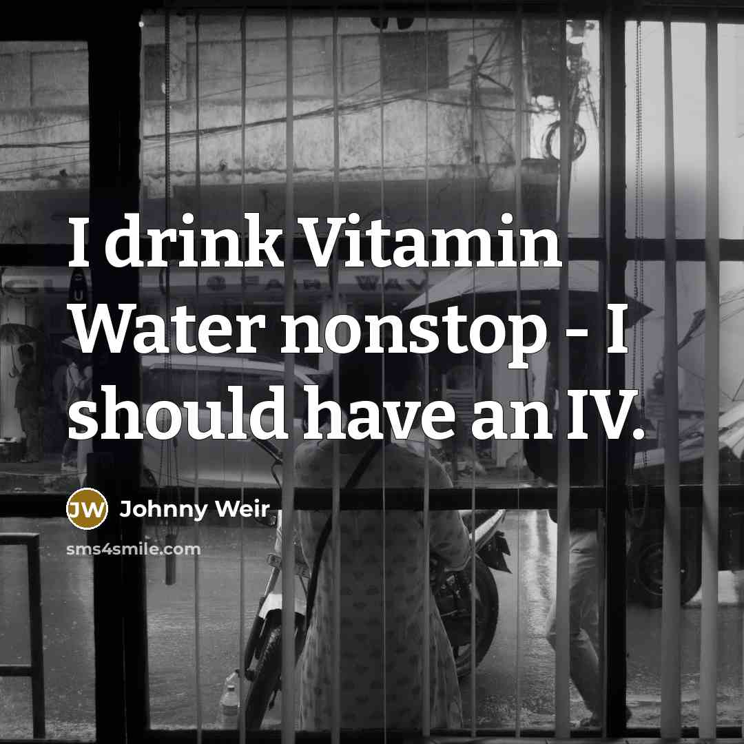 “I drink Vitamin Water nonstop - I should have an…” quote by Johnny Weir