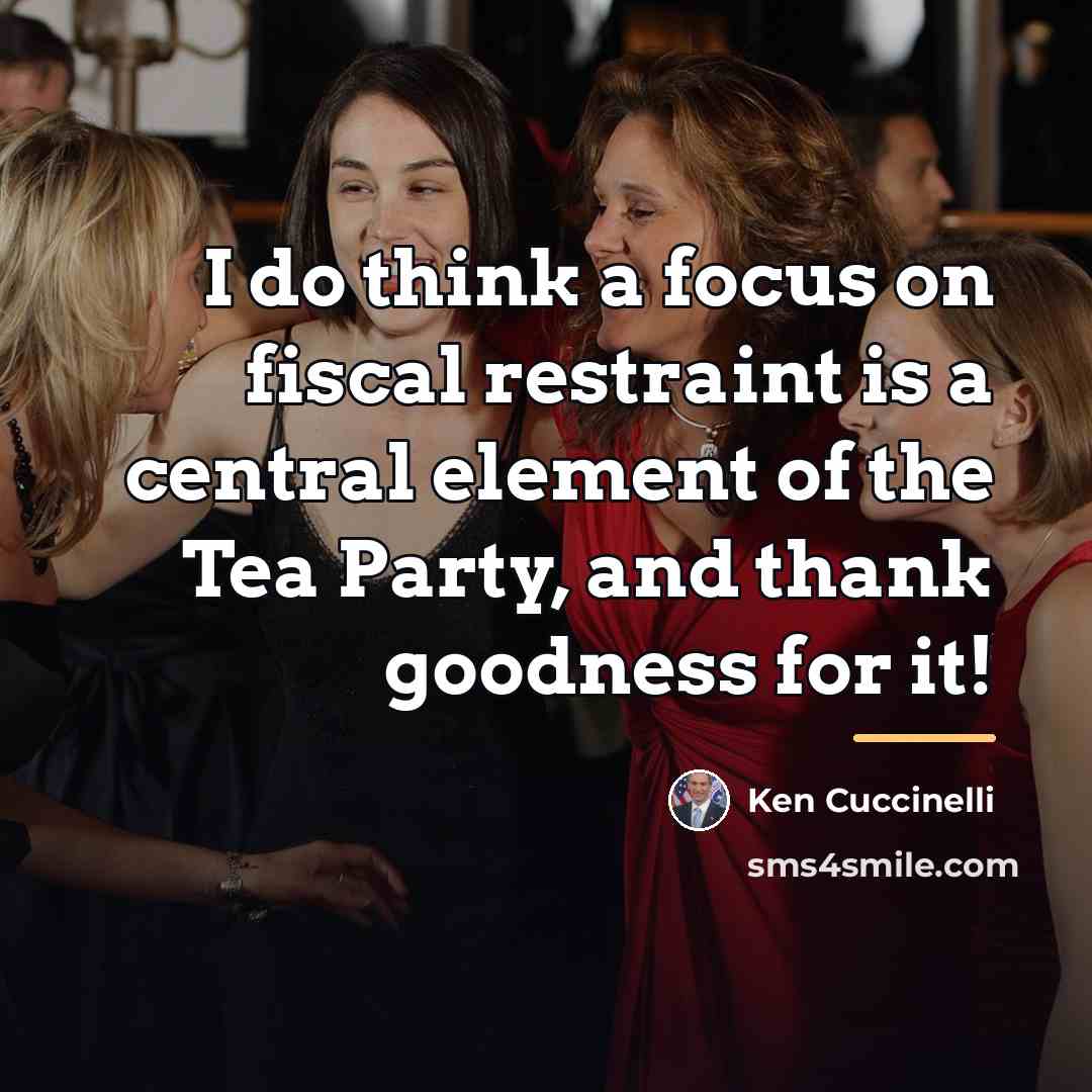 “I do think a focus on fiscal restraint is a…” quote by Ken Cuccinelli