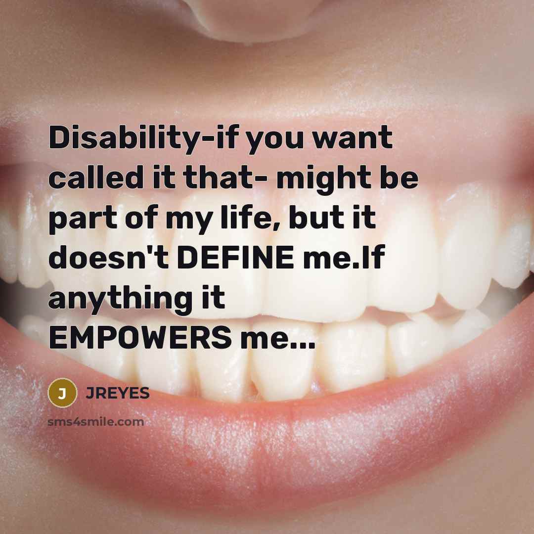 “Disability-if you want called it that- might be part of…” quote by JREYES