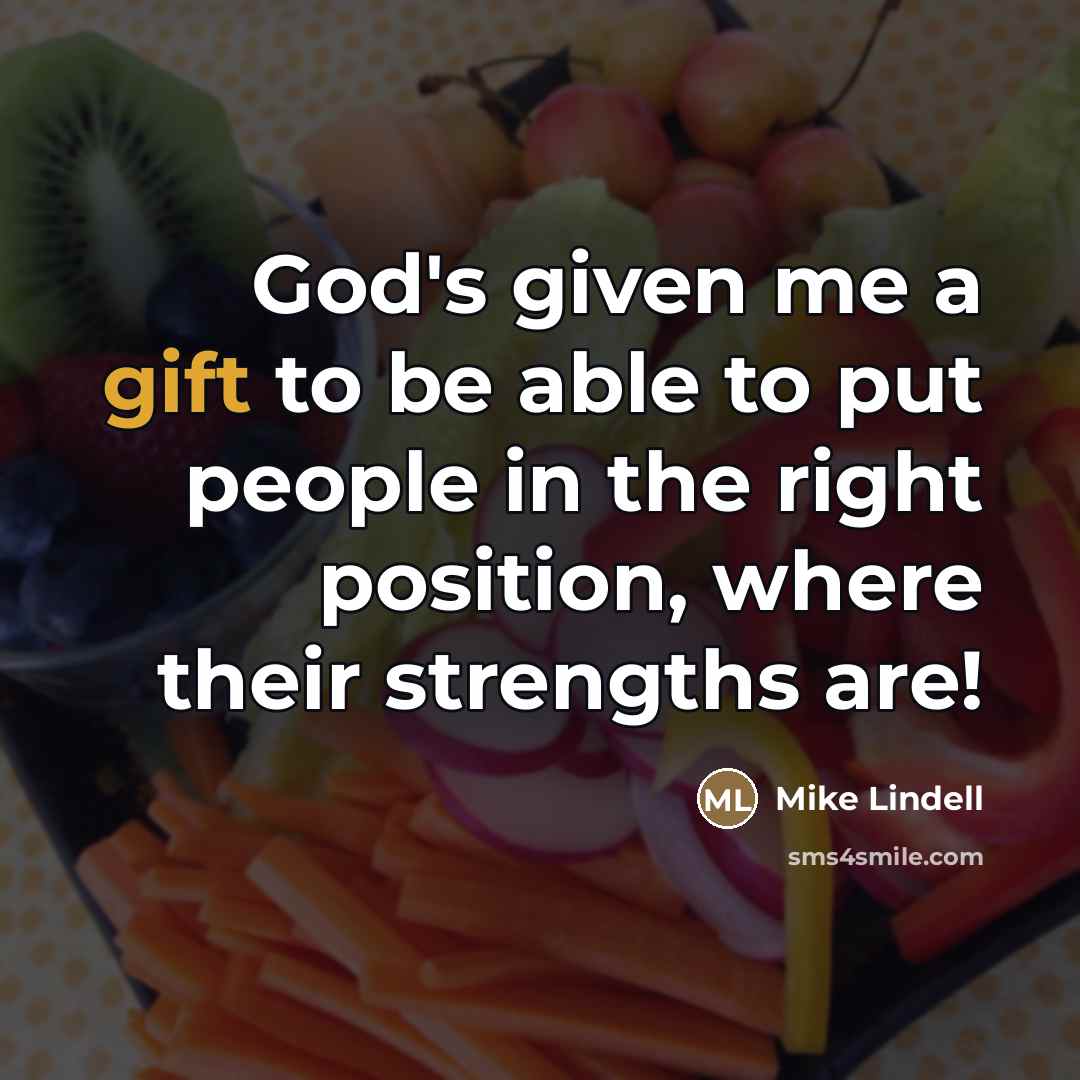 “God's given me a gift to be able to put…” quote by Mike Lindell