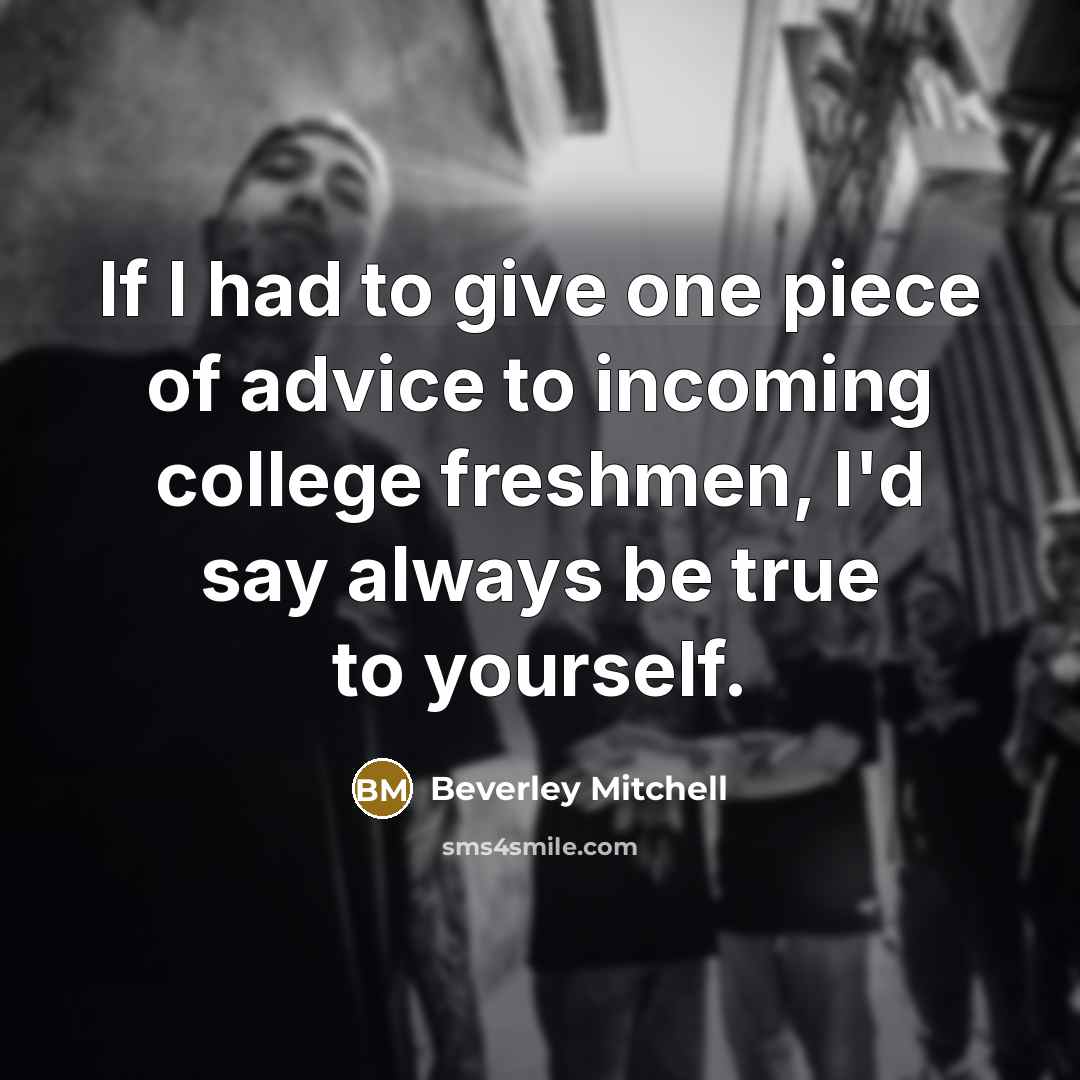 “If I had to give one piece of advice to…” quote by Beverley Mitchell