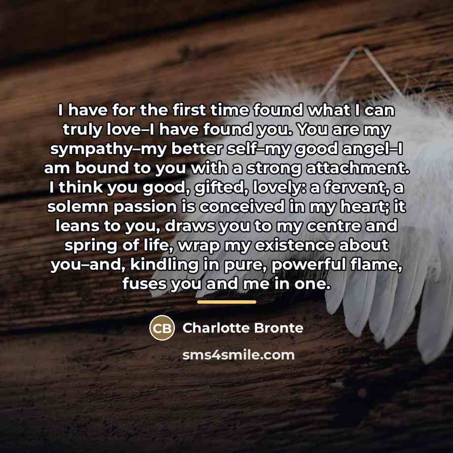 “I have for the first time found what I can…” quote by Charlotte Bronte