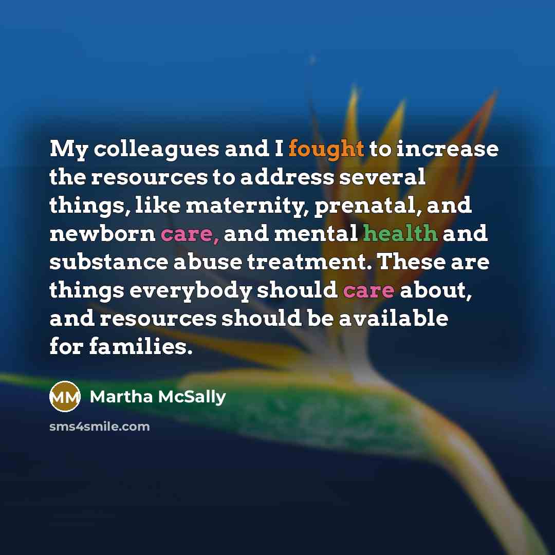 “My colleagues and I fought to increase the resources to…” quote by Martha McSally
